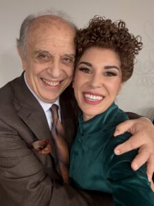 Claudia Pavone con leo nucci
